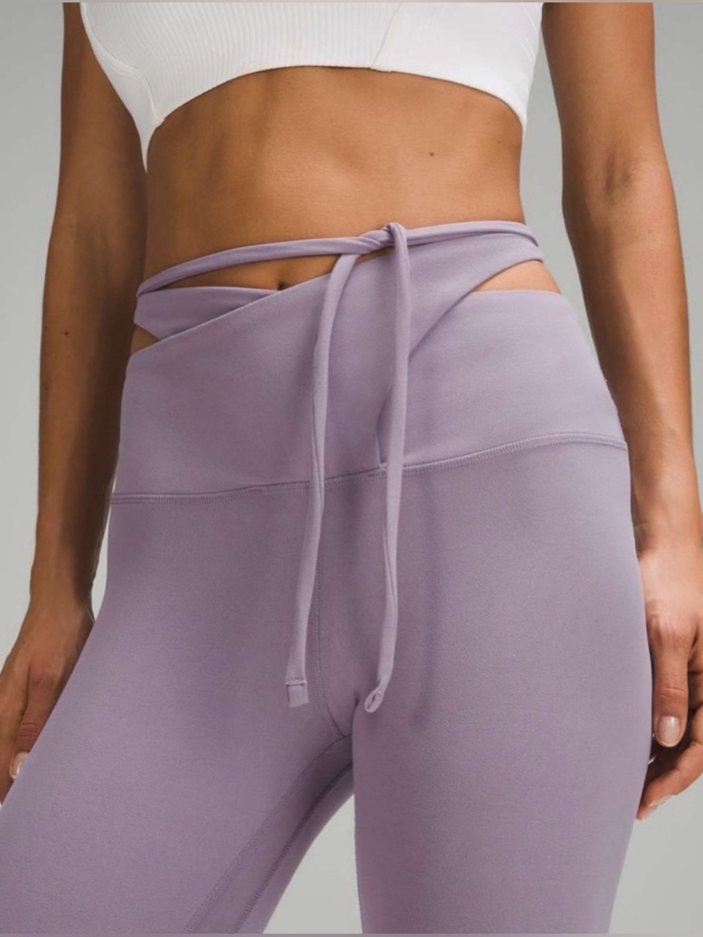 Rare Lululemon Align Wrap Waist Leggings Lavender (Estimated Size 4)